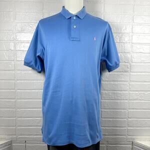 Polo Ralph Lauren Polo Mens XL Blue Cotton Pony Embroidered Golf Shirt Summer